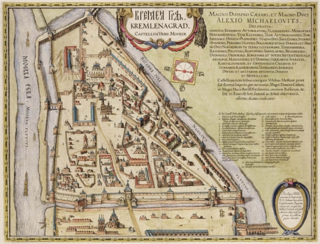 Kremlin Moskou 1664 Blaeu